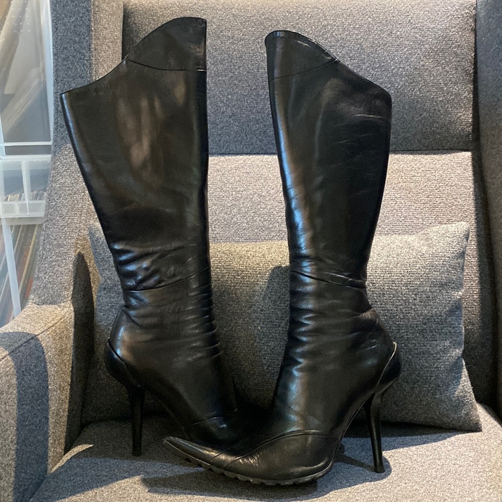 Gorgeous Gianni Bravo Elena Tall boots, size 36.5 ( fits 6.5-7.5), black